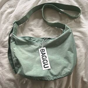 BAGGU Medium Crescent Bag - Seafoam